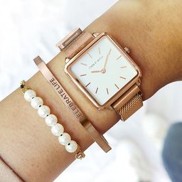 JOKER & WITCH Women White & Rose Gold-Toned Valentina Watch Gift Set - JWBS424-image-9