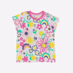Floral Print Round-Neck Top-image-86