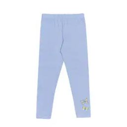 Stripped Leggings with Placement Embroidery-4