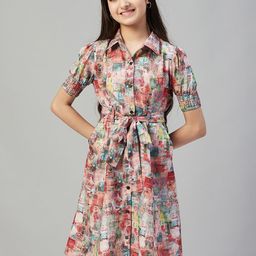Stylo Bug Girls Printed Shirt Dress-picture-14