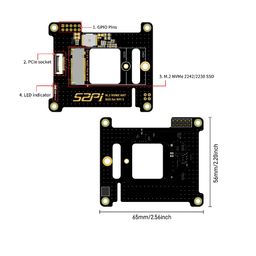 52Pi N05 M.2 2242 PCIe To NVMe Top Extension Adapter Board For Raspberry Pi 5 image 3