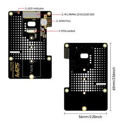 52Pi N04 M.2 2280 PCIe To NVMe Top Extension Adapter Board For Raspberry Pi 5 image 3