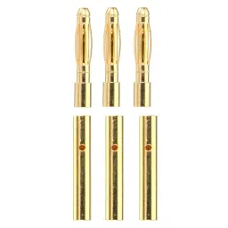 2mm Gold Connectors-3 Pairs (6pcs.)-27