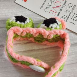 EL REGALO Kids Peach-Coloured & Green Knitted Rakhi-9