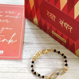 EL REGALO Kids Nazaria Rakhi Combo with Greeting Card & Roli Chawal Shagun-image-92