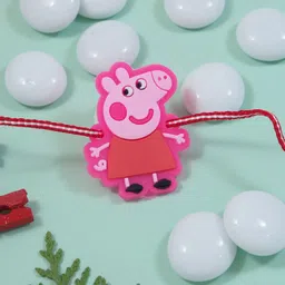 I Jewels Boys Peppa Pig Thread Rakhi With Roli Chawal & Greeting Card-46
