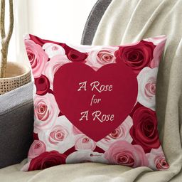 Indigifts Pink Printed Pre-Filled Cushion-28