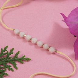I Jewels Boys Beaded Thread Rakhi With Roli Chawal & Greeting Card-13