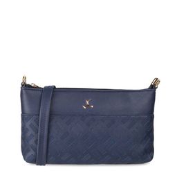 Mochi Blue Textured PU Structured Sling Bag with Quilted-17