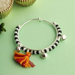 Aapno Rajasthan Beaded Kada Bracelet Rakhi With Roli Chawal & Greetings Card-28