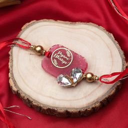 Mali Fionna Stone Studded Bro Charm Rakhi-image-99