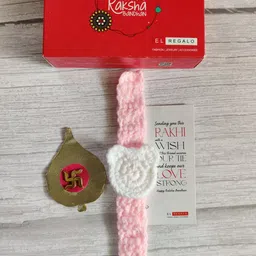 EL REGALO Kids Baby Knitted Rakhi Combo with Roli Chawal Shagun-53