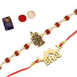 Silver Shine Red Rakhi Set-image-80