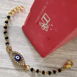 EL REGALO Kids Black Nazaria Rakhi Combo with Greeting Card & Roli Chawal Shagun-43