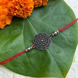 FIROZA Men Dahlia Sacred Rakhi-image-1