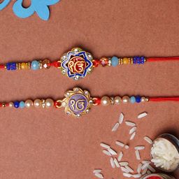 Phirki Studio Set Of 2 Rakhis With Roli Chawal-image-4