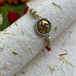 FIROZA Swastika Sacred Rakhi-image-88