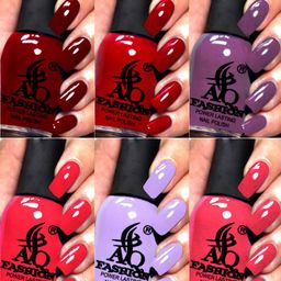 AQ FASHION Power Lasting Set Of 6 Quick Dry Glossy Nail Polish - 9 ml Each-image-9