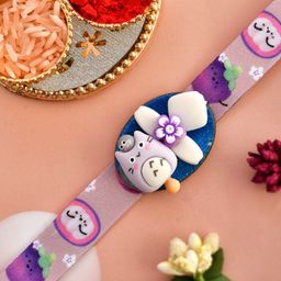 Aapno Rajasthan 3D Cat Charm Beaded Rakhi-image-25