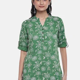 AKKRITI BY PANTALOONS Viscose Rayon Printed Tunic-picture-21