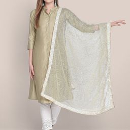 Dupatta Bazaar Embellished Dupatta with Sequinned-0