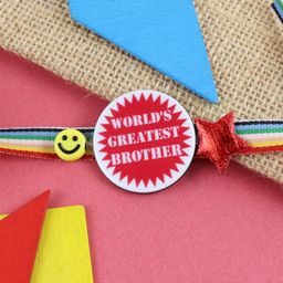 Asthetika Boys World's Greatest Brother Charm Rakhi-29