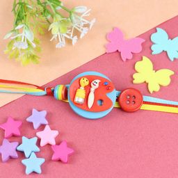 Asthetika Boys Paint Palette Charm Thread Rakhi-66