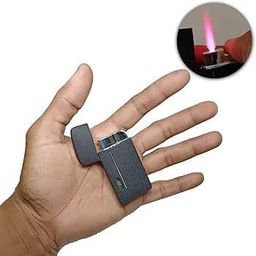 a.k.traders VRINDVASINI Premium Metal Lighter with Cool Red Flame Refillable Lighter Windproof Lighter Easy to Use Camping Lighter image 2