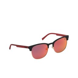 Timberland Unisex Orange Lens & Black UV Protected Browline Sunglasses TB9177 53 05D-image-8