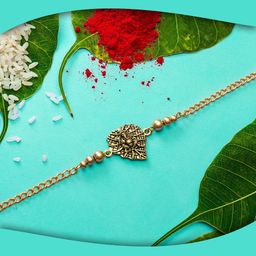 aadita Men Gold-Toned Beaded Rakhi-image-54