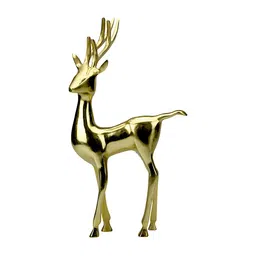 Hind Decor Yellow Christmas Deer Showpiece-image-16