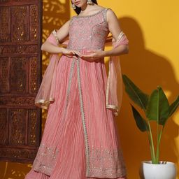 Chhabra 555 Embroidered Made to Measure Lehenga & Choli With Dupatta-image-3