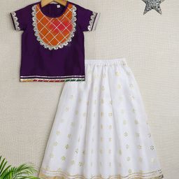The Magic Wand Girls Embellished Ready to Wear Lehenga &-12
