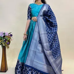 Fabcartz Semi-Stitched Lehenga & Unstitched Blouse With Dupatta-picture-21