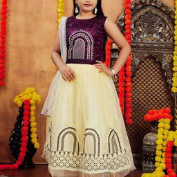 BAESD Girls Embroidered Thread Work Ready to Wear Lehenga & Blouse With Dupatta-picture-28