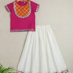 The Magic Wand Girls Embellished Ready to Wear Lehenga &-picture-13