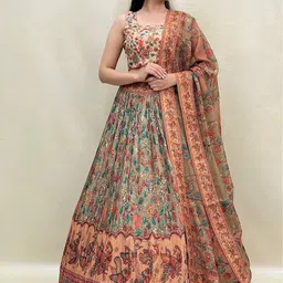 KUNDAN FAB Printed Ready to Wear Lehenga & Blouse With Dupatta-30