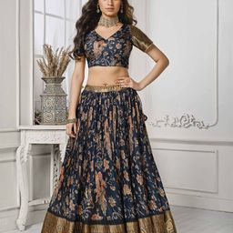 SAPTRANGI Printed Ready to Wear Lehenga Choli With Dupatta-image-83
