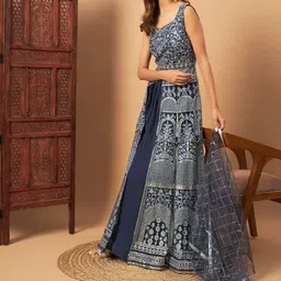 Chhabra 555 Mirror Zari Embroidered Lehenga With Choli & Dupatta-picture-30