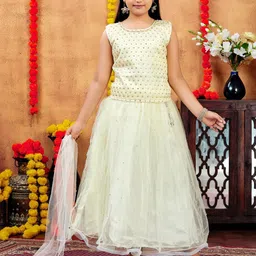 BAESD Girls Embellished Ready to Wear Lehenga & Blouse With Dupatta-picture-20