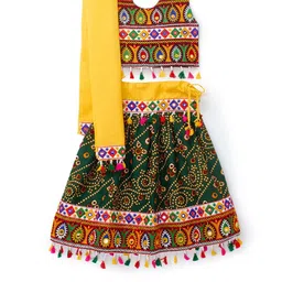 BANJARA INDIA Girls Embroidered Thread Work Ready to Wear Lehenga & Blouse With Dupatta-picture-56