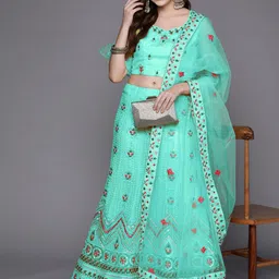 Chhabra 555 Embellished Semi-Stitched Lehenga Choli-image-9