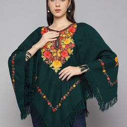 CRAFTBAZAR Kashmiri Embroidered Poncho-image-30