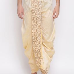 VASTRAMAY By Vastramay Men Relaxed-Fit Embroidered Ethnic Dhoti Pant-picture-0
