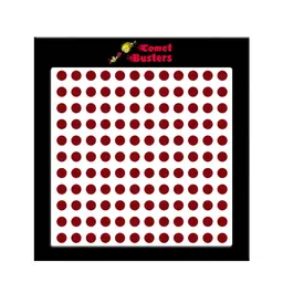 Comet Busters 132 Pcs Reusable Designer Bindis - Maroon image 1