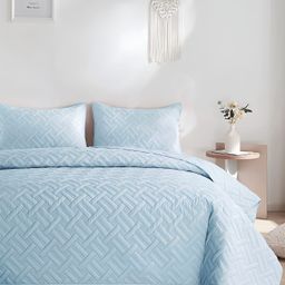 bsb home Blue Cotton Double King Superfine Bedding Set-image-58