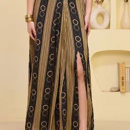 First Resort by Ramola Bachchan Stripe Printed Maxi Straight Skirt-picture-47