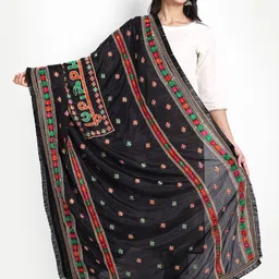 Zamour Embroidered Dupatta with Phulkari-picture-23