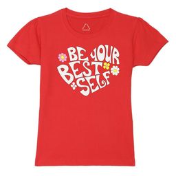 Wear Your Mind Girls Printed Pure Cotton T-shirt-picture-37