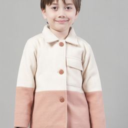 HOUSE OF VEDAS Boys Colourblocked Spread Collar Long Sleeve Lightweight Tailored Jacket-image-93